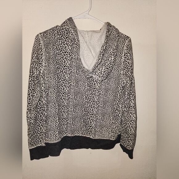 Victoria's Secret Animal Print Black and White Hoodie - Small - Picture 3 of 3